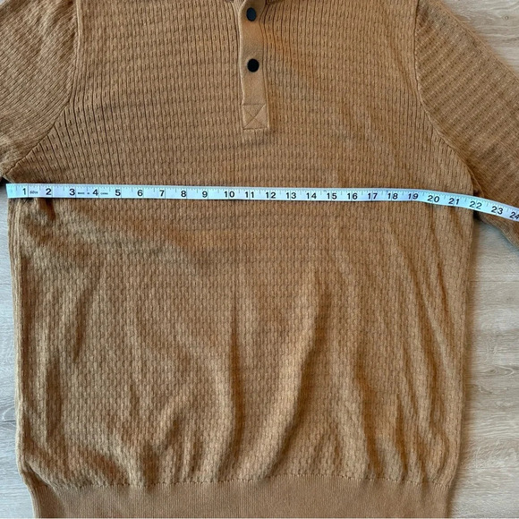 Express Men’s 100% Cotton Pullover V-Neck Button Up SZ XL - Picture 4 of 8